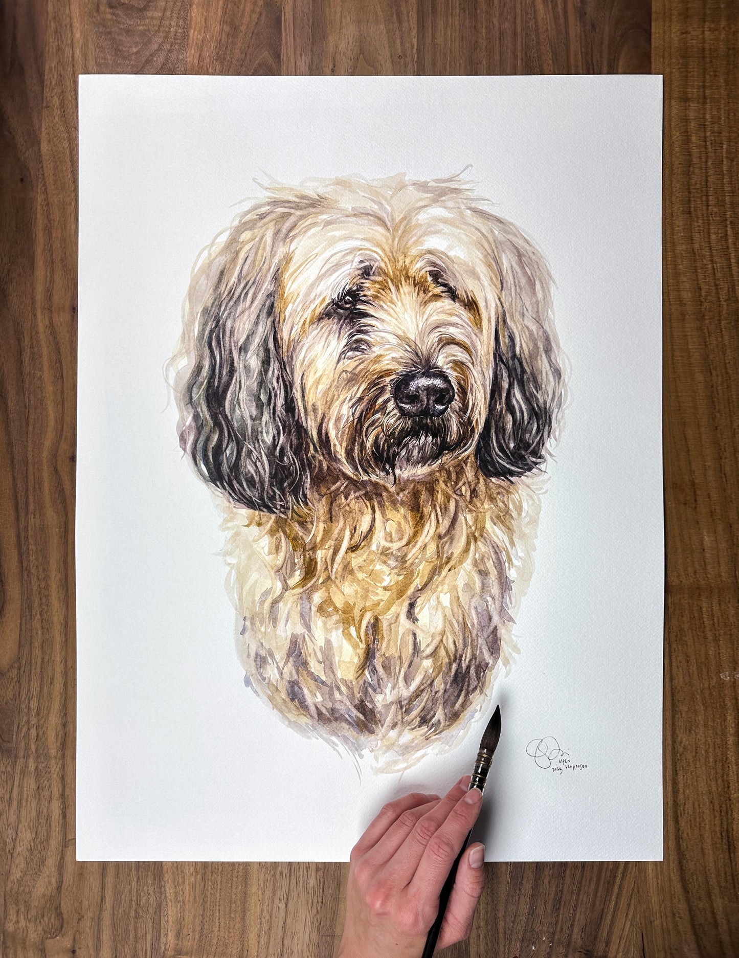 Custom Watercolor Pet Portrait Painting, Made to order, Any Animal