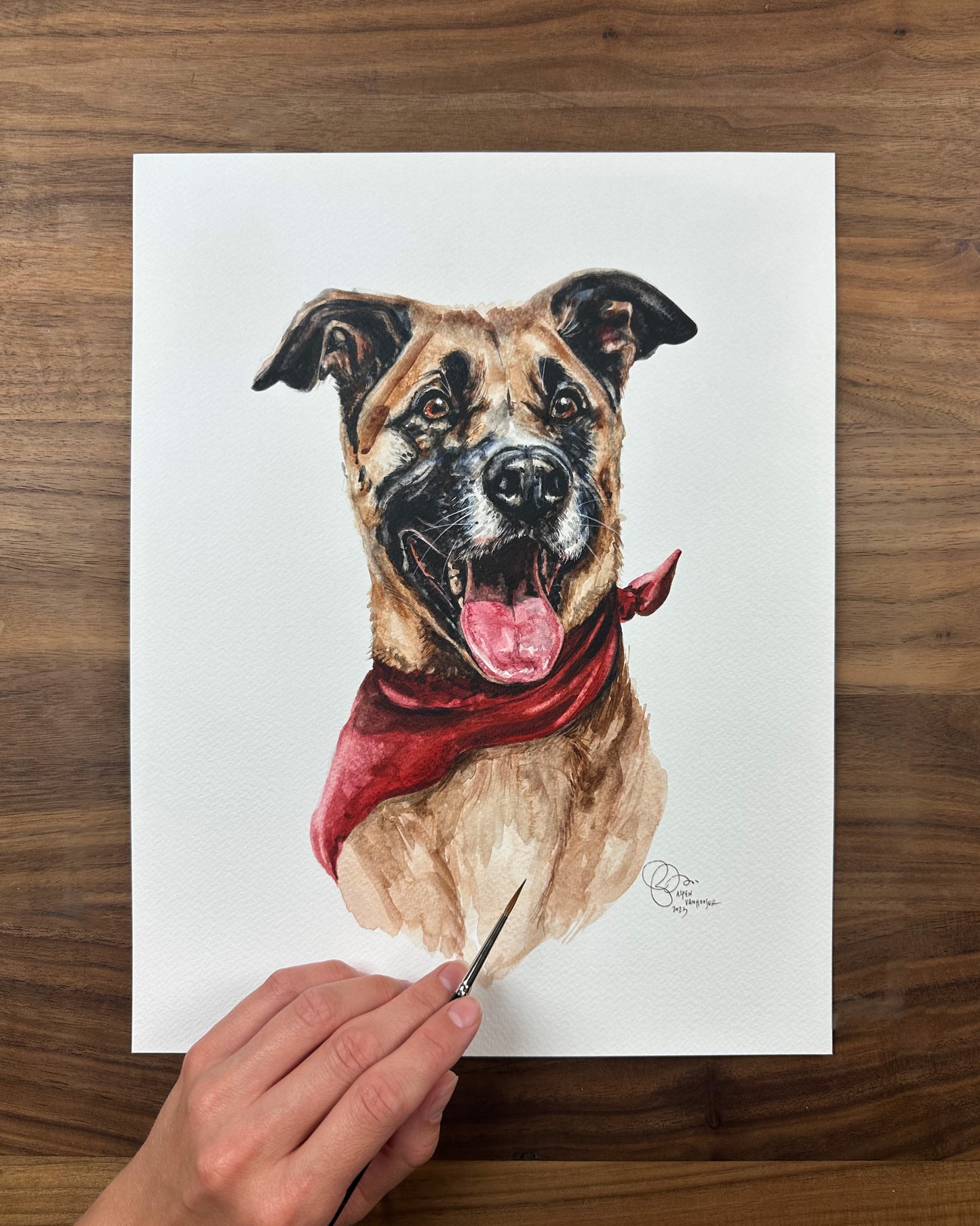 Custom Watercolor Pet Portrait Painting, Made to order, Any Animal