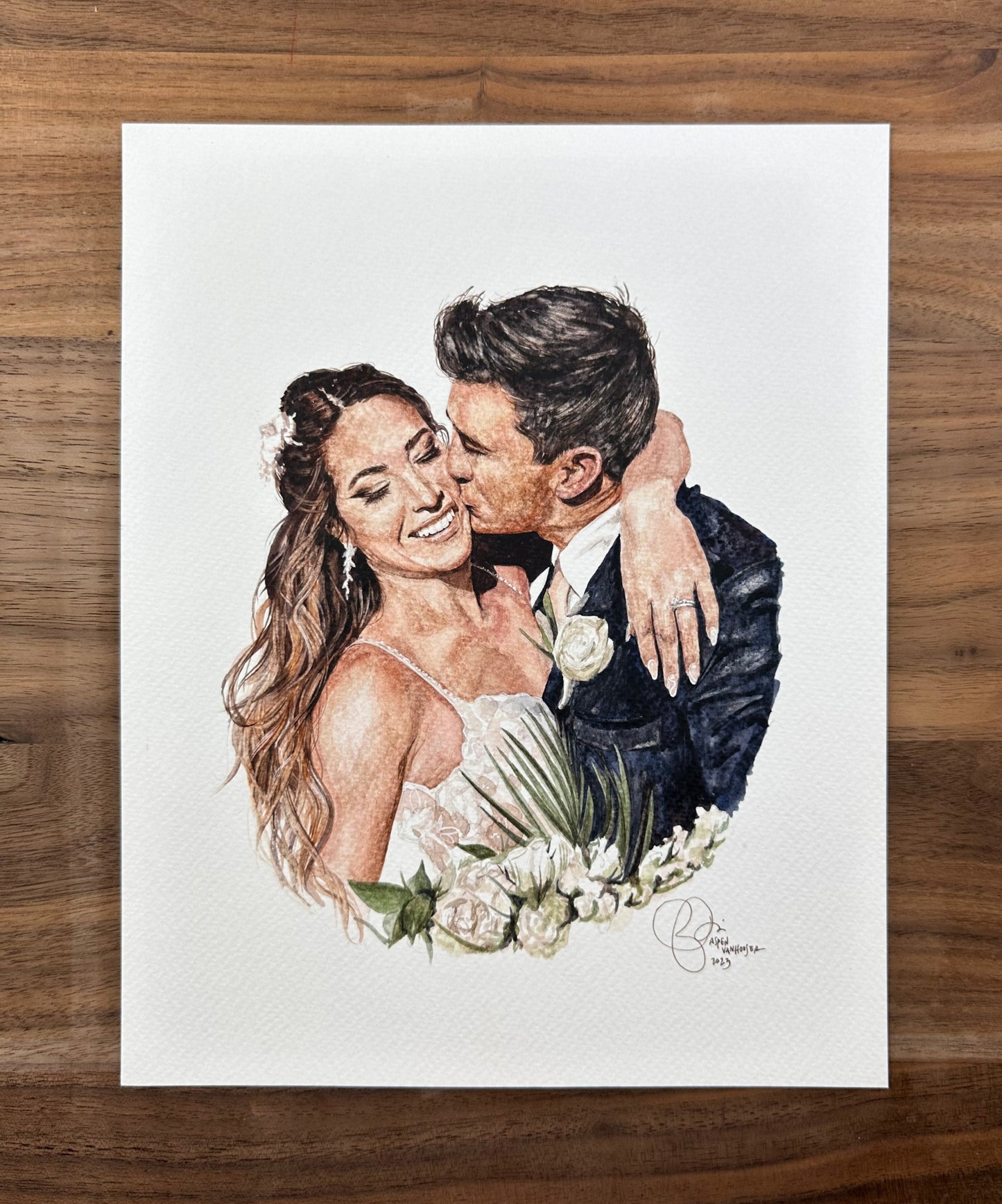 Custom Watercolor Portrait Painting, People and Pets