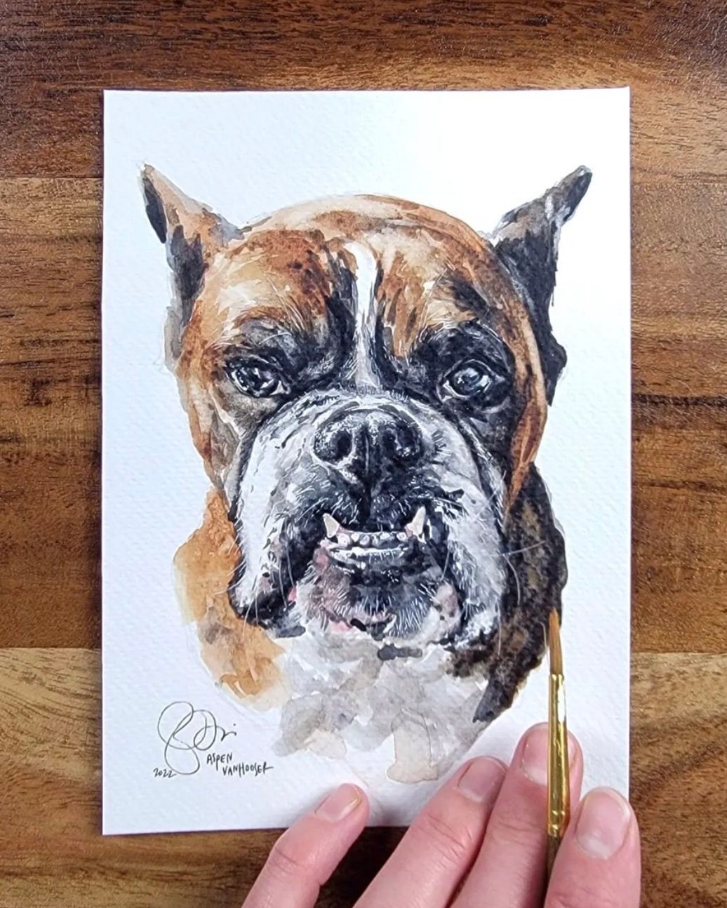 Custom Watercolor Pet Portrait Painting, Made to order, Any Animal