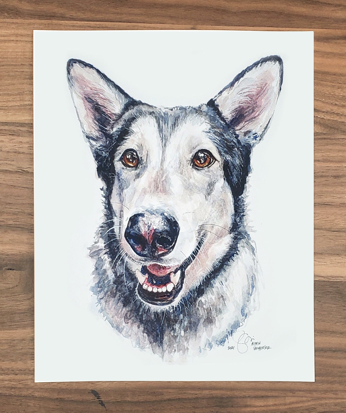 Custom Watercolor Pet Portrait Painting, Made to order, Any Animal