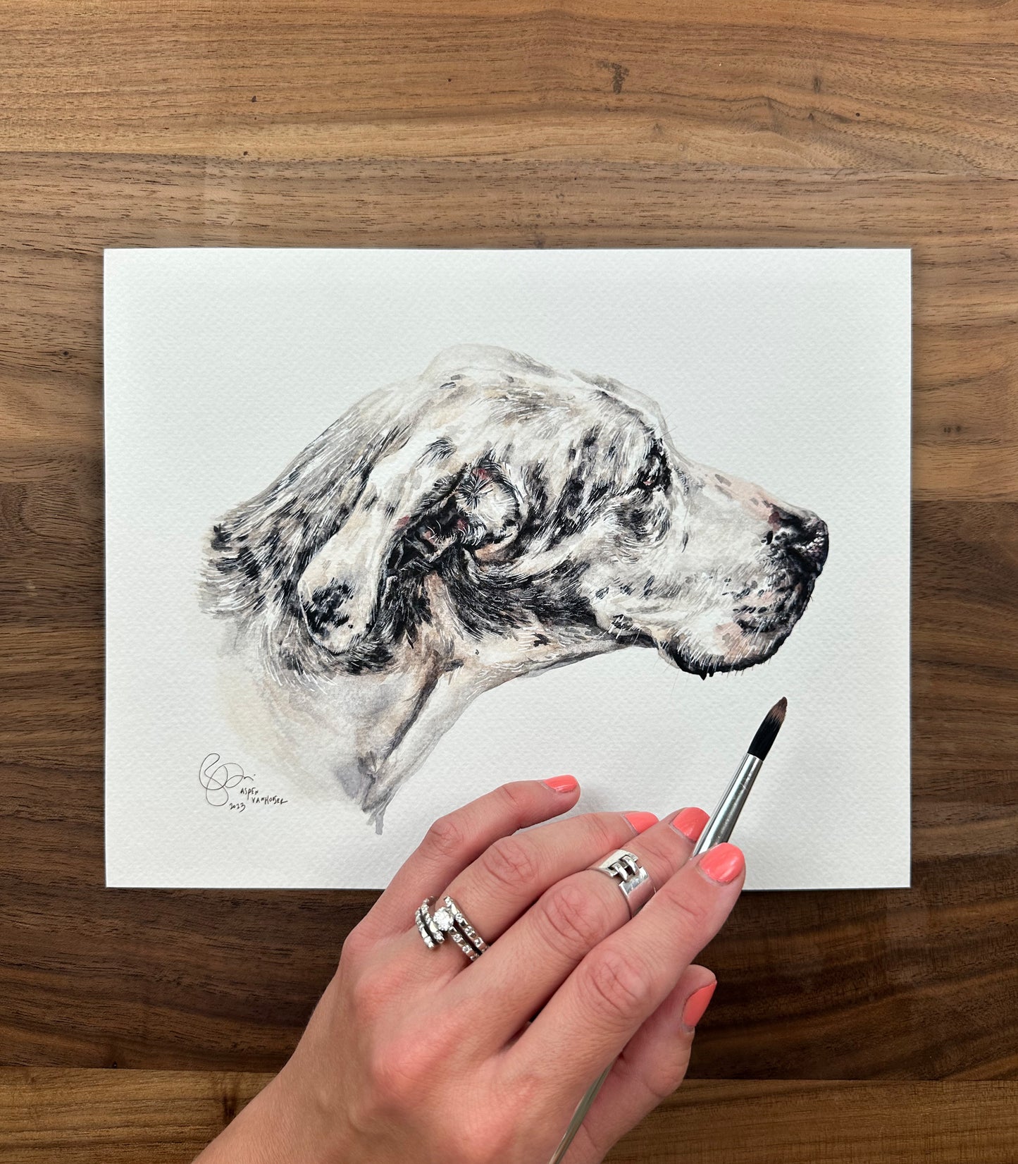 Custom Watercolor Pet Portrait Painting, Made to order, Any Animal