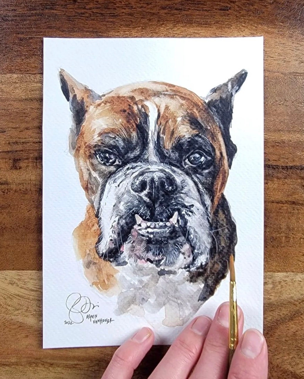 Custom watercolour portrait Made to outlet Order,