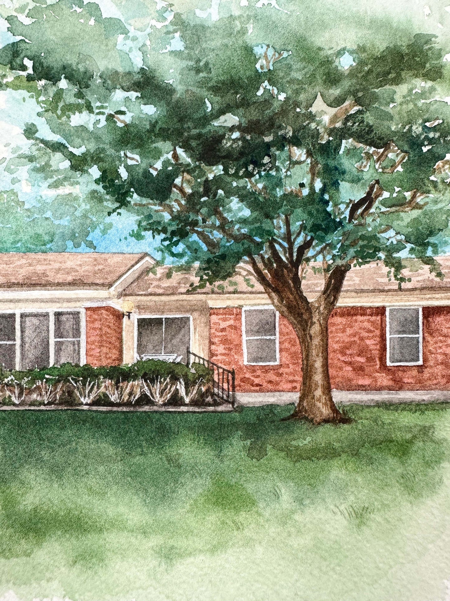 Custom Watercolor House Painting, Made to order, Home Portrait